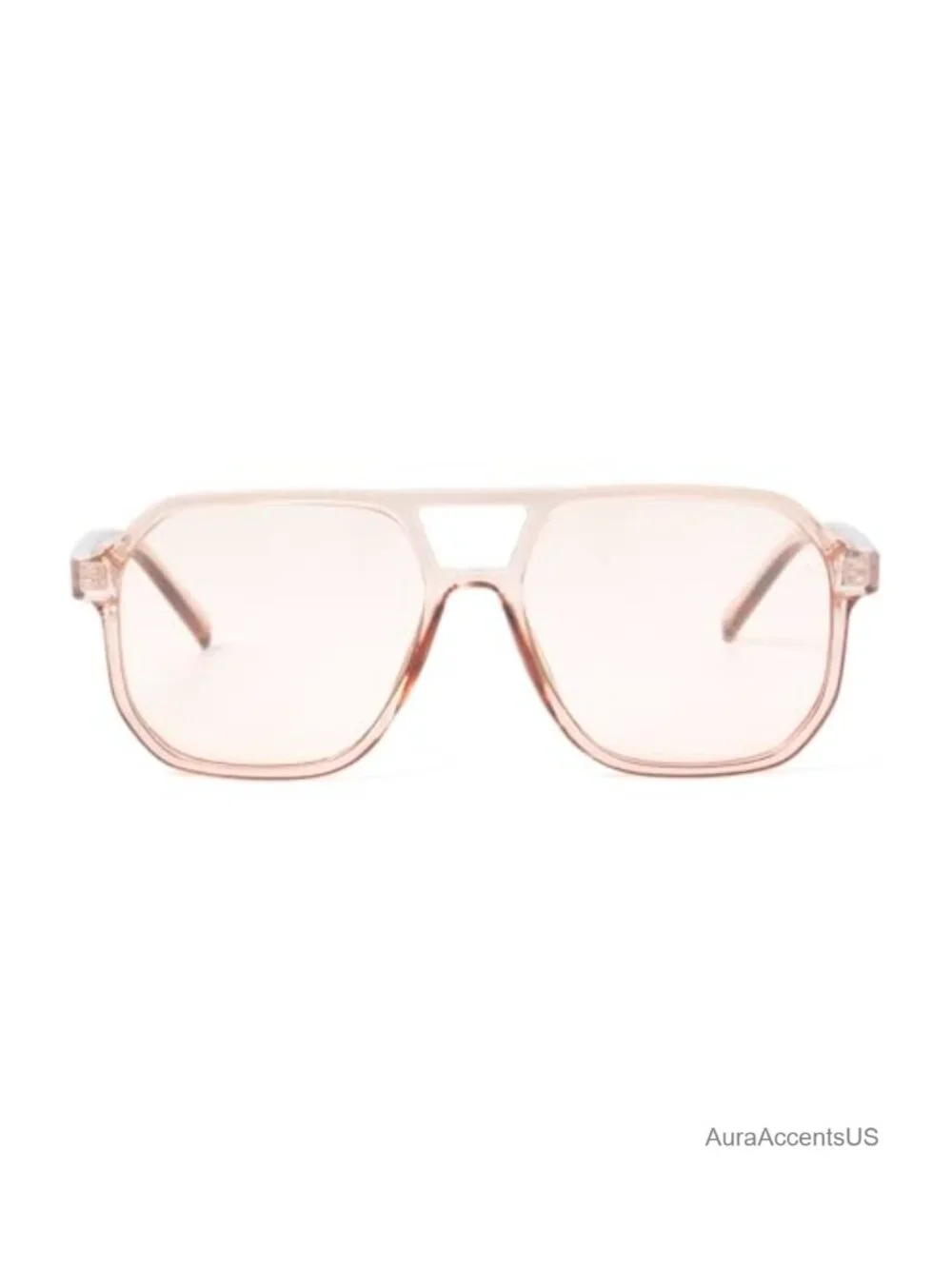 Retro Clear Aviator Sunglasses PC Frame UV400